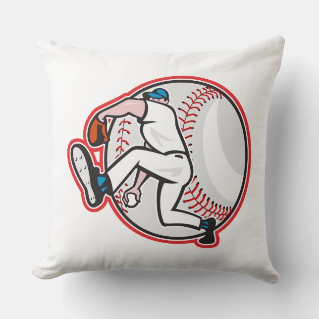 Grade A Cotton Throw Pillow/Baseball Cushion (Front)