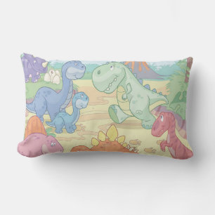 Grade A Cotton Throw Pillow/Cartoon Dinosaurs Lumbar Cushion