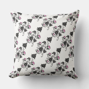 Grade A Cotton Throw Pillow/Skulls Cushion