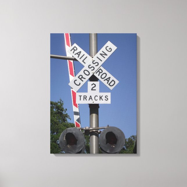 Grade Crossing Canvas Print (Front)