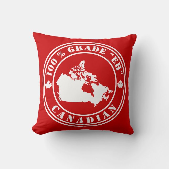 Grade "Eh" Canadian Cushion (Front)