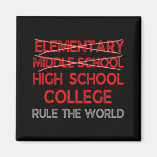 Grade Graduation Funny Middle School Graduation  Magnet