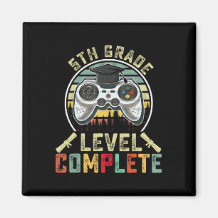Grade Level Complete Gamer 5th Grade Graduation Gi Magnet