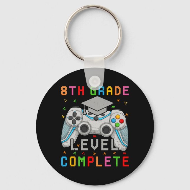 Grade Level Complete Gamer Cl Of 2024 Graduation  Key Ring (Front)