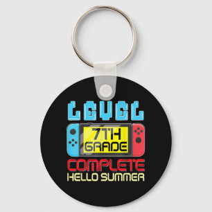 Grade Level Complete Last Day Of School Graduation Key Ring