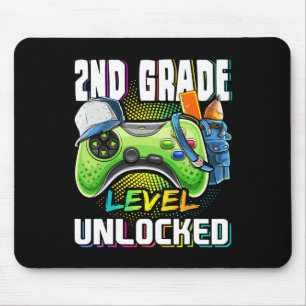 Grade Level Unlocked Video Game Back To School Boy Mouse Pad