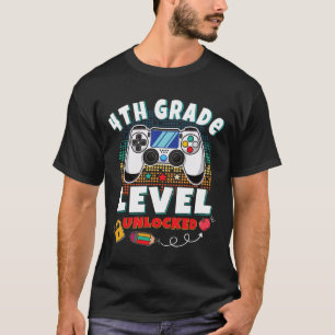 Grade Level Unlocked Video Game Back To School Gam T-Shirt
