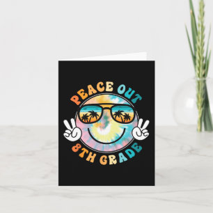 Grade Peace Out School 2024 Last Day Of School Sum Card