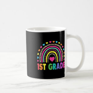 Grade Rainbow Girls Boys Teacher Team 1st Grade Sq Coffee Mug
