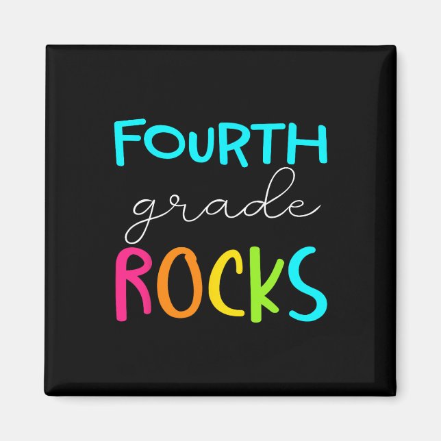 Grade Rocks Team 4th Grade Teacher  Magnet (Front)