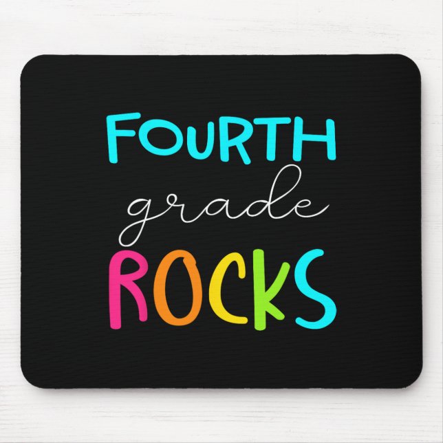 Grade Rocks Team 4th Grade Teacher  Mouse Pad (Front)