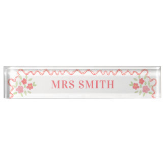 Grade School Teacher Nameplate