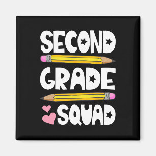 Grade Squad Team Back To School Teacher Student Ki Magnet