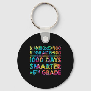 Grade Teacher 1000 Days Smarter 100 Days Of School Key Ring