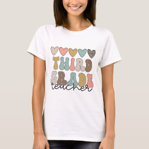 Grade Teacher Retro First Day Of School Teacher Wo T-Shirt