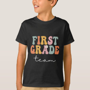 Grade Team Retro Groovy Vintage First Day Of Schoo T-Shirt