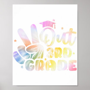Grade Tie Dye Graduation Last Day Of School Third Poster