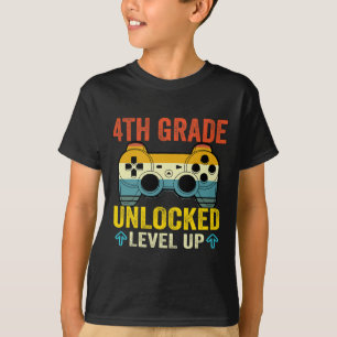 Grade Unlocked Level Up Video Game Back To School T-Shirt