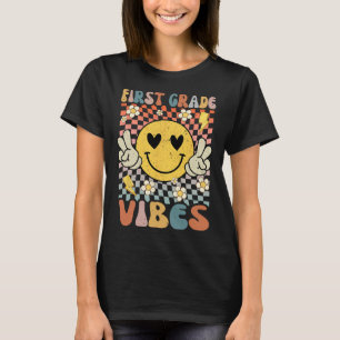 Grade Vibes 1st Grade Retro Teacher 1st Day Of Sch T-Shirt