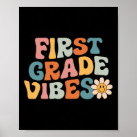 Grade Vibes - 1st Grade Team Retro 1st Day Of Scho