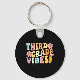 Grade Vibes 3rd Grade 1st Day Of School Teacher Ki Key Ring