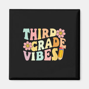 Grade Vibes 3rd Grade 1st Day Of School Teacher Ki Magnet