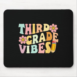 Grade Vibes 3rd Grade 1st Day Of School Teacher Ki Mouse Pad