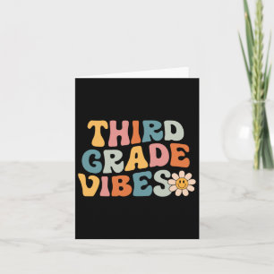 Grade Vibes - 3rd Grade Team Retro 1st Day Of Scho Card