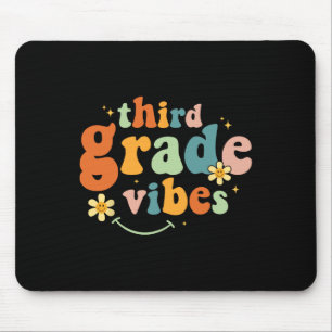Grade Vibes 3rd Grade Team Retro 1st Day Of School Mouse Pad