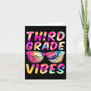 Grade Vibes First Day Of 3rd Grade Kids Back To Sc Card