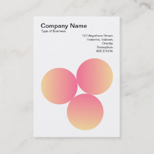 Gradient 3 Circles 02 Business Card