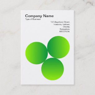 Gradient 3 Circles 04 Business Card