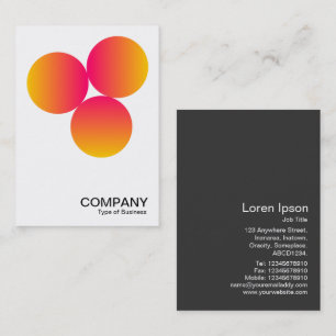 Gradient 3 Circles v2 03 Business Card