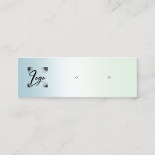 Gradient Add Logo Earring Display mini Business Card