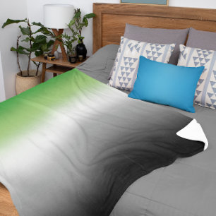 Gradient Agender Pride Flag with Custom Name Sherpa Blanket