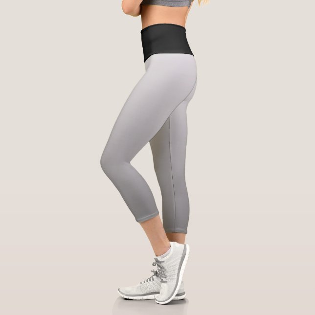 Gradient And Black  Capri Leggings (Left)