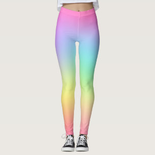 Gradient and colourful leggings
