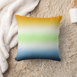 Gradient AroAce Agender Pride Cushion