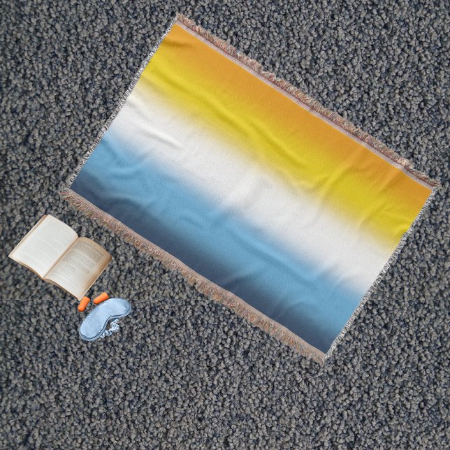 Gradient AroAce Pride Flag – Colourful AroAce Flag Throw Blanket (Creator Uploaded)