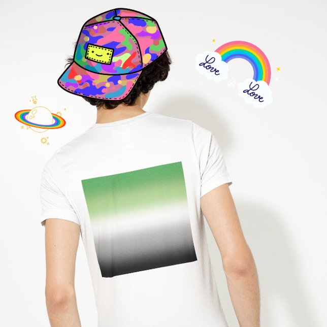 Gradient Aromantic Flag – Colourful Aromantic Prid T-Shirt (Creator Uploaded)