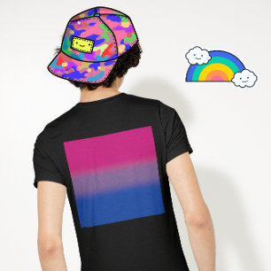 Gradient Bisexual Pride Flag – Colourful Bi Flag T-Shirt