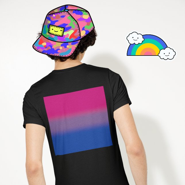 Gradient Bisexual Pride Flag – Colourful Bi Flag T-Shirt (Creator Uploaded)