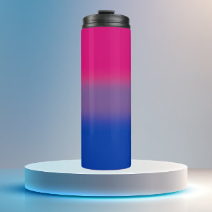 Gradient Bisexual Pride Flag Thermal Tumbler