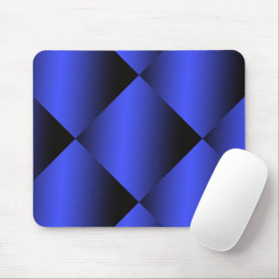 Gradient Black and Bright Blue Design Mouse Pad