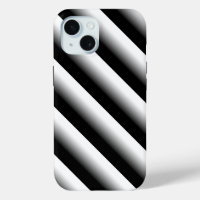 Gradient Black Grey and White Stripes