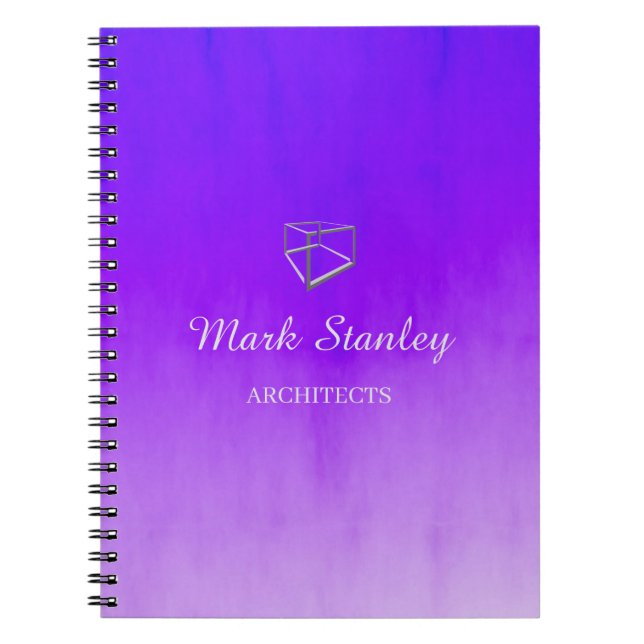 Gradient blue and purple notebook (Front)