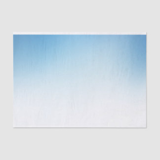 Gradient blue and white tissue paper