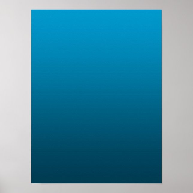 Gradient Blue - deep to light | Mood Background | Poster (Front)