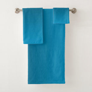 Gradient Blue - light to deep   Mood Background    Bath Towel Set