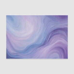 Gradient Blue, Purple Abstract Wavy Pattern  Tissue Paper